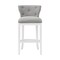 Alaterre Furniture Miranda Swivel Bar Height Bar Stool, White, 2PK ANMR02FDCR2 - alternate 4
